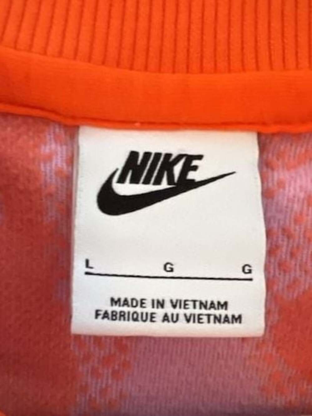 Nike Big Kids Sportswear Oversized Fleece Crew-Neck Sweatshirt in Pink and Orang - Picture 6 of 9